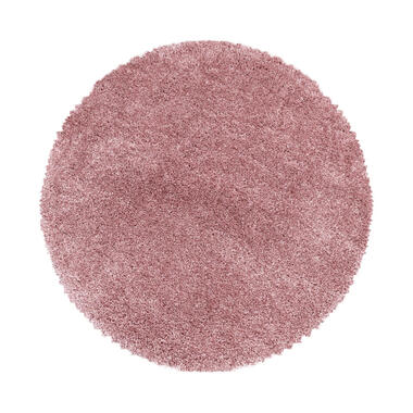 Pearl Soft Ronde Pile Haute Tapis Rose - 120 CM Ronde product