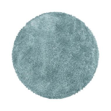 Pearl Soft Rond Hoogpolig Vloerkleed Blauw - 160 CM ROND product