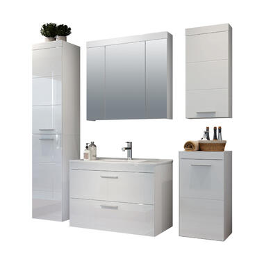 Hioshop Devon Ensemble de meubles de salle de bain A avec armoire de toilette- product