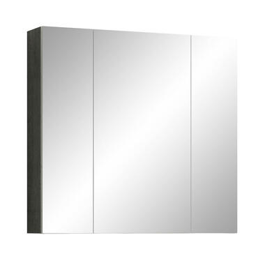 Riva armoir de salle de bain avec miroir 3 portes gris. product