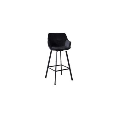 Tabouret de bar noir velours - Lot de 2 - tabouret de bar Shannon product