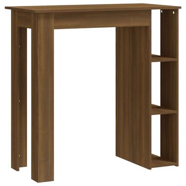 vidaXL Table de bar avec étagère chêne marron bois d'ingénierie product