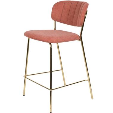 Viken tabouret de bar 65cm - Tissu - Rose product