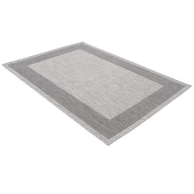 Vloerkleed Frame Grey/Black 160x230cm voor binnen en buiten product