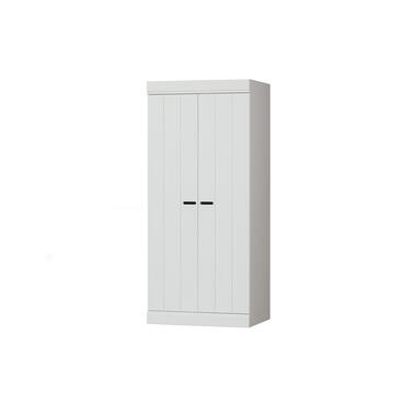 Armoire - Pin - Blanc - 175x77x56 - WOOOD - Lage product
