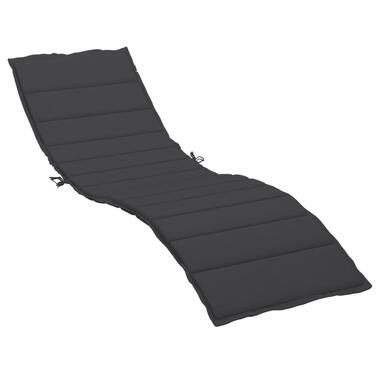 vidaXL Coussin de chaise longue noir 200x70x3 cm tissu oxford product