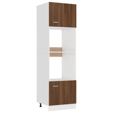 vidaXL Armoire à micro-ondes Chêne marron 60x57x207 cm product