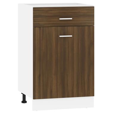 vidaXL Armoire de plancher à tiroir Chêne marron 50x46x81,5 cm product