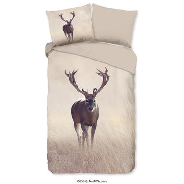 Good Morning Housse de couette "cerf rouge" - Sable - (140x200/220 cm) - Coton product