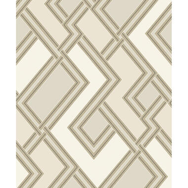 Dutch Wallcoverings - Asperia- Fabric Geo creme/goud - 177505 product