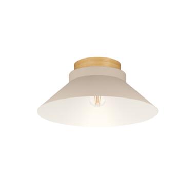 EGLO Moharras Plafondlamp - E27 - Ø 40 cm - Beige/Bruin - Staal/Hout product