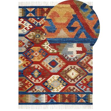 Tapis kilim en laine multicolore 160 x 230 cm JRVESH product