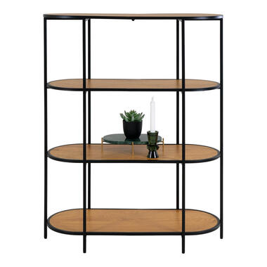 Hioshop Vita wandkast 4 planken eik decor product