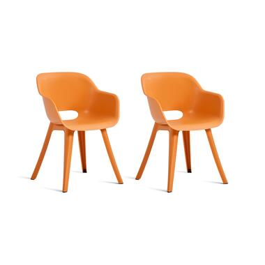 Keter Akola Chaise de Jardin - lot de 2 - 56,5x55x80cm - Orange product