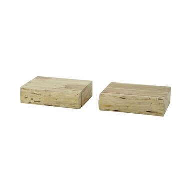 Hoyz - Table de Chevet 1L Tree XS - Acacia Massif Naturel - Lot de 2 product