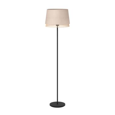 EGLO Tabley Vloerlamp - E27 - 153 cm - Natuur/Bruin/Zwart - Textiel product