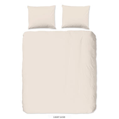 HIP Housse de couette "uni dessin" - Sable - (240x200/220 cm) - Coton Satin product