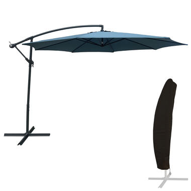 Happy Garden Parasol OAHU - Bleu gris - Acier product