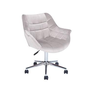 Chaise de bureau en velours gris LABELLE product