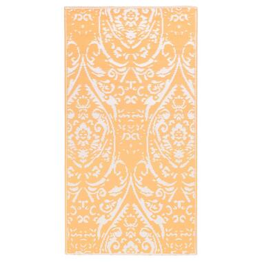vidaXL Tapis d'extérieur Orange et blanc 80x150 cm PP product