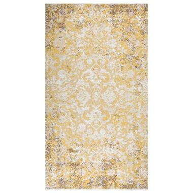 vidaXL Tapis à tissage plat d'extérieur 115x170 cm Jaune product