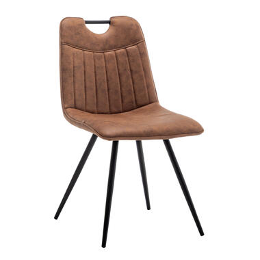 Chaise de salle à manger Leon Microfibre Cognac product