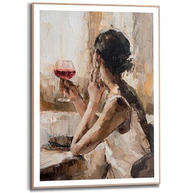 Schilderij - Evening Wine - 70x50 cm Hout product