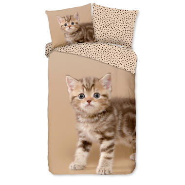 Good Morning Dekbedovertrek "Kitty" - Zand - (140x200/220 cm) product