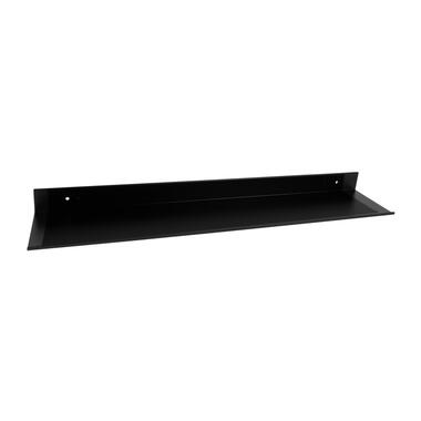 QUVIO Metalen muur plank - Zwart - 60 cm product