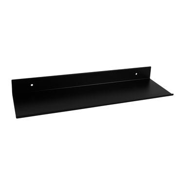 QUVIO Metalen muur plank - Zwart - 40 cm product