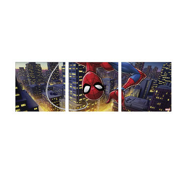 Set de 3 toiles imprimées Spiderman Upside Down 30 x 90cm Multicolore product