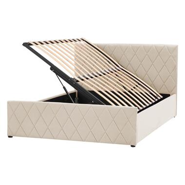 Lit avec coffre de rangement ROCHEFORT 140 x 200 cm Velours Beige product