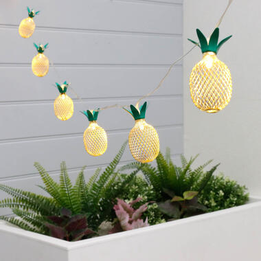 Lampen koord - ananas lantaarn LED - 10 lampjes - zonne-energie product