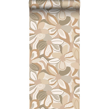 ESTAhome behangpapier - bloemmotief - beige - 50 x 900 cm - 139628 product