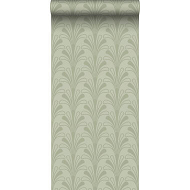 Origin Wallcoverings behang - art deco motief - vergrijsd groen - 50 x 900 cm product