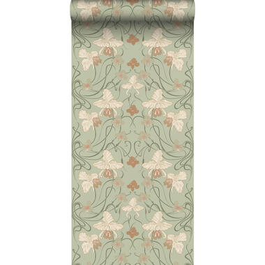 ESTAhome behangpapier - vintage bloemen in art nouveau stijl product