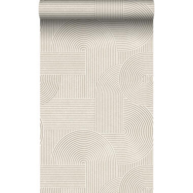 Origin Wallcoverings papier peint - graphique 3D - gris chaud - 0.53 x 10.05 m product