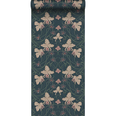 ESTAhome behangpapier - vintage bloemen in art nouveau stijl product