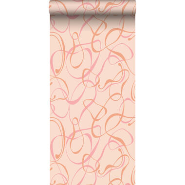 Sanders & Sanders behangpapier - figuratief motief - zacht roze - 50 x 900 cm product