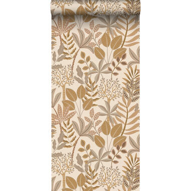 ESTAhome behangpapier - bladeren - beige en zandkleurig - 50 x 900 cm product