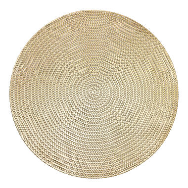 Krumble Placemat rond - PVC - Goud product