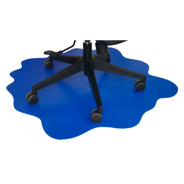 Vloerbeschermer - Splash - Harde vloer - 105x105 cm - Blauw product