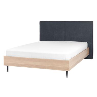 IZERNORE - Bed - Donkergrijs - 140 x 200 cm - Stof product