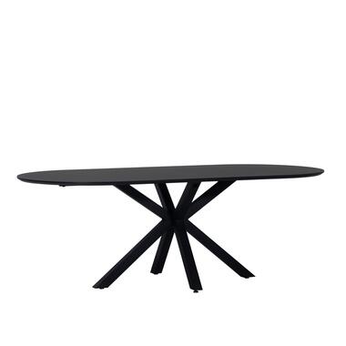 Table de salle à manger ovale Dean - noir - 180 cm product