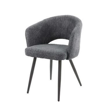 Hoyz - Fauteuil Salon - Boucle - Gris - Lot de 2 product