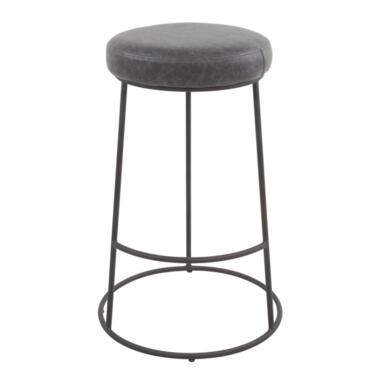 Tabouret Natadola 65cm - Aspect Cuir - Noir product