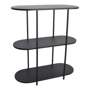 Table d'appoint ovale LOFT42 - Noir - métal - 77x70x30 product