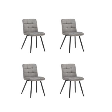 Furnihaus Eetkamerstoel Collin - Grijs - Set van 4 product