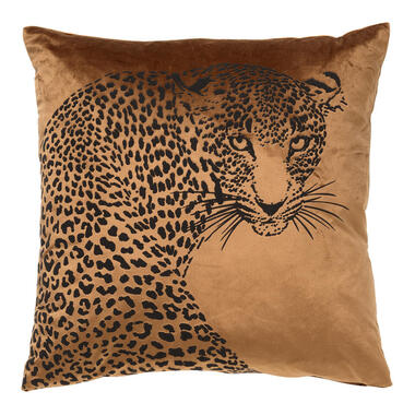 SIMBA - Kussenhoes met dierenprint 45x45 cm Tobacco Brown - bruin product