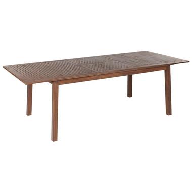 Table de jardin extensible en bois d'acacia foncé 180/240 x 100 cm CESANA product